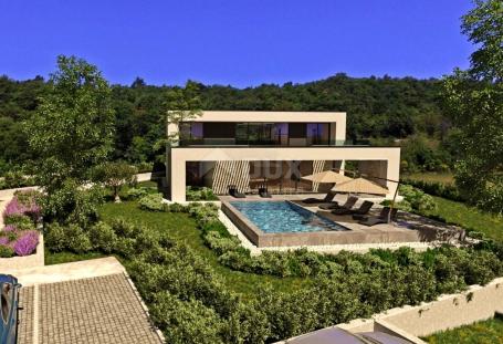 ISTRIA, LABIN - New construction of modern design with swimming pool