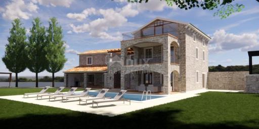 ISTRIA, POREČ - Project of a luxury stone villa under construction