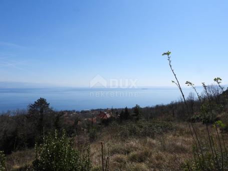 OPATIJA, LOVRAN - građevinski teren cca 4981 m2, cca 3500 m2 je građevinsko +cca 1400m2 zeleni pojas