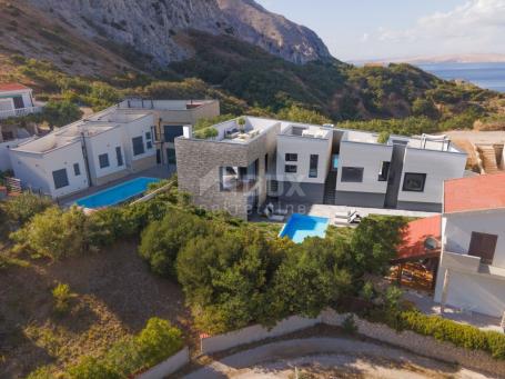 THE ISLAND OF PAG, CITY OF PAG - luxurious villa with a swimming pool in a wonderful location