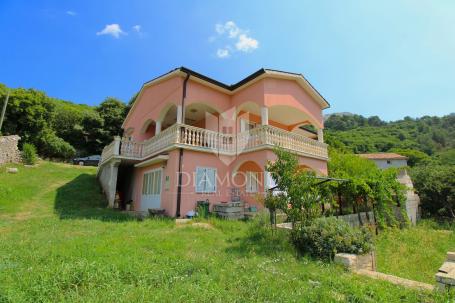 Plomin, two-storey house with a beautiful view