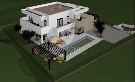 Porec, surroundings luxury villa with pool under construction