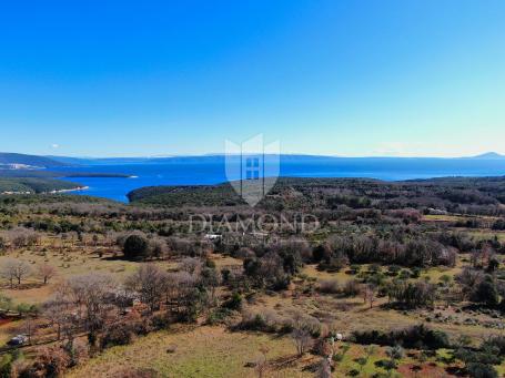 Beautiful terrain overlooking the sea