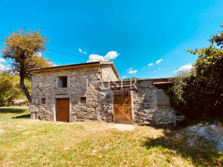 Buzet, Roč - Old stone house with a small garden