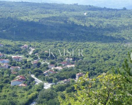 Labin - poljoprivredno zemljište  4 hektara s ucrtanim objektom