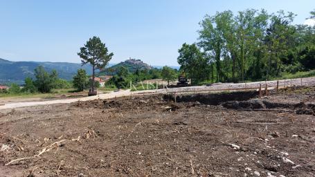 Istria, Motovun - building plot with conceptual design