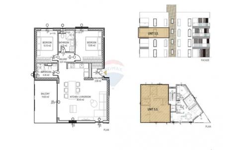 Flat Borik, Zadar, 88,62m2