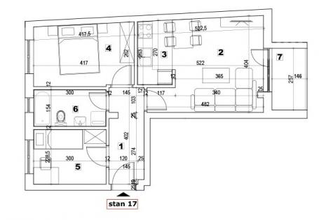 NOVI SAD - PODBARA - 51. 00 m2