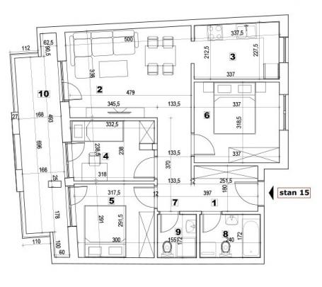 NOVI SAD - PODBARA - 80. 77 m2