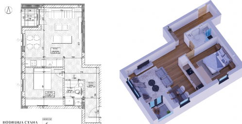 NOVI SAD - BULEVAR EVROPE - 51. 75 m2