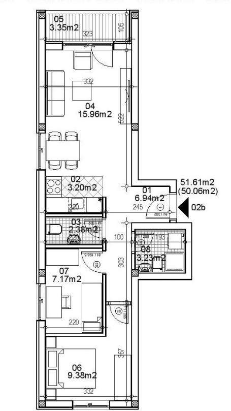 NOVI SAD - TELEP - 50. 00 m2