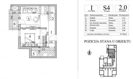 NOVI SAD - NOVA DETELINARA - 36. 19 m2