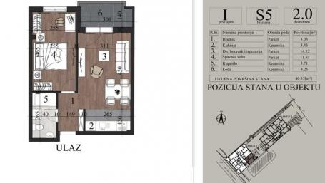 NOVI SAD - TELEP - 40. 35 m2