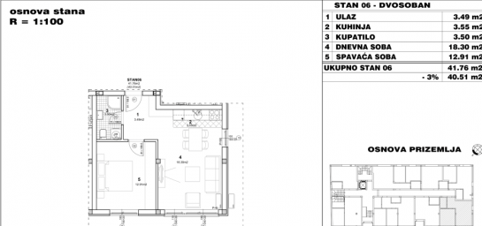 NOVI SAD - NOVO NASELJE - 40. 51 m2