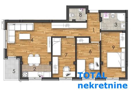 3. 5 Troiposoban stan NOVI SAD, 182410€