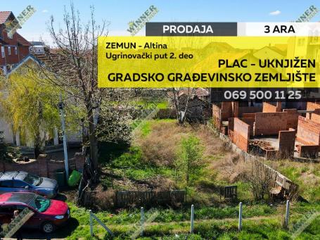 Prodaja Plac Zemun Altina 3 ara ID#1304