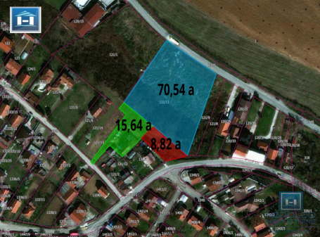 A spacious plot for building a house