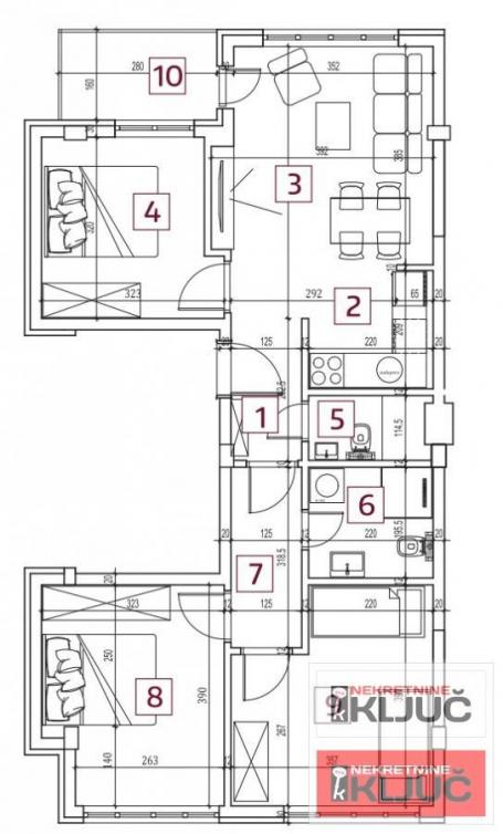 SREMSKA KAMENICA, 71m2, Četvorosoban sa PDV