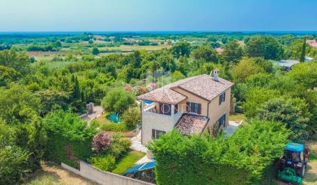 Exclusive! Brtonigla! Stone house with sea view and swimming pool!