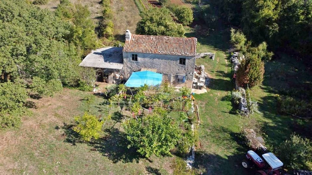 ISTRIA, LABIN - Secluded property with detached stone house for renovation