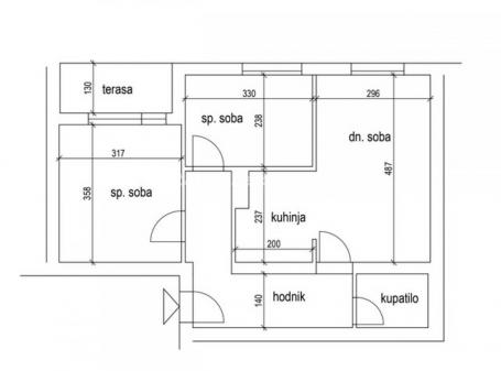 Rotkvarija-Uknjižen Renoviran Trosoban stan 54 m2 na Top Lokaciji-065/385 8880