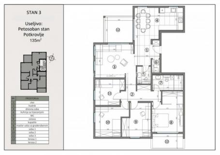 Severni Telep-Ekskluzivan Veliki Petosoban stan 170 m2 savremeni dom sa visokim standardima-065/385 