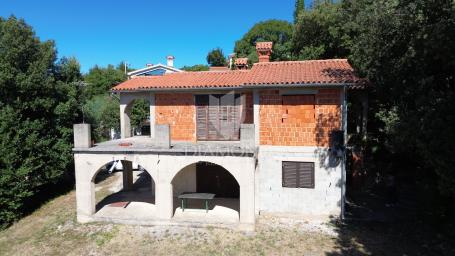 Labin, Rabac, house with sea view