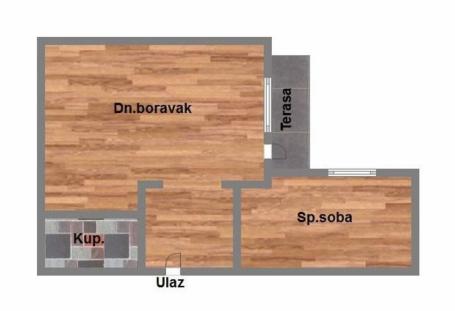 Ekstra cena! - 44m2 dvosoban - TELEP -