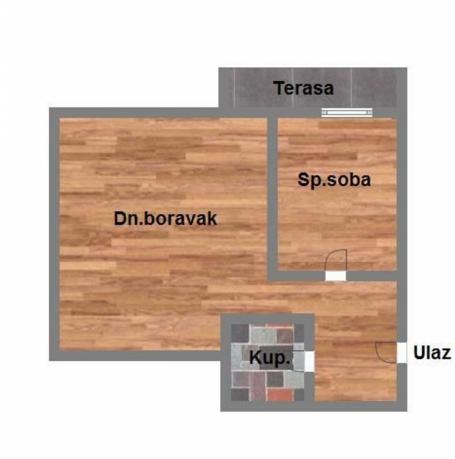 Odličan jednoiposoban stan na Grbavici - 37m2