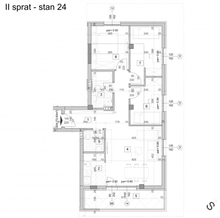 NOVI SAD - TELEP - 72. 93 m2