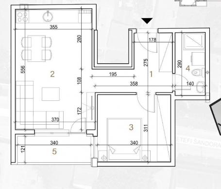 NOVI SAD - TELEP - 45. 39 m2