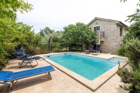 House Marčana. Two stone houses with a swimming pool.