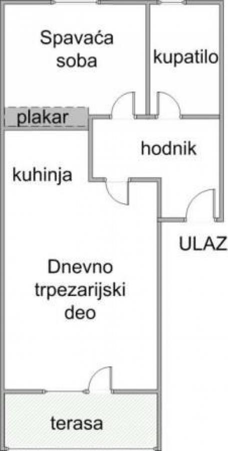 1. 5 stan u novogradnji, Ledine, u blizini Holivuda