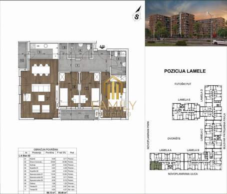 Prostran četvorosoban stan 85m² na prodaju – idealan za porodicu