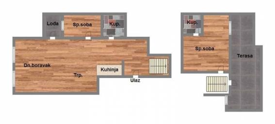 Urbana vila LUX Som. Bulevar duplex izgradnja