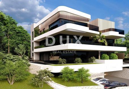 OPATIJA, LOVRAN - Wohnung in einem luxuriösen Neubau, 300 m vom Meer entfernt, Schwimmbad, Garage