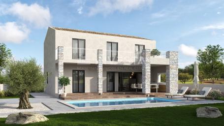 Surroundings of Vrsar, villa under construction with swimming pool, 144 m2, 3 bedrooms