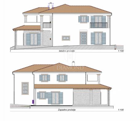 Poreč, surroundings, edge plot with building permit