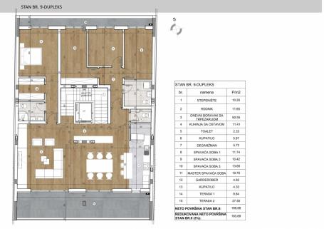 200 M2 PETOSOBAN + 200 M2 KROVNA TERASA, LUX