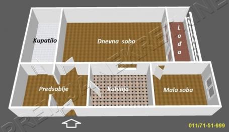 1. 5, Mirijevo, Meše Selimovića, 50m2