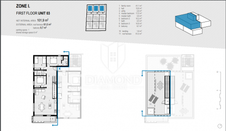 Stan/Apartman Novigrad, 101, 90m2