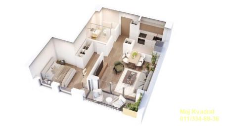Zvezdara - Bulevar kralja Aleksandra, 48m2