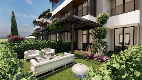 Dvosoban stan 75.78m2 + 58.88m2 gratis terase u novom stambenom kompleksu sa bazenom-Kumbor, Herceg 