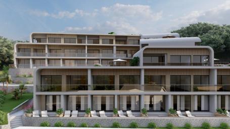 Studio apartman 31.85m2 u novom kompleksu sa panoramskim pogledom na more – Tivat