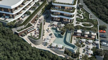 Spacious apartment with a panoramic terrace - Rezevici, Budva Riviera