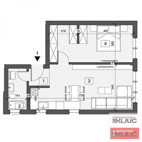 ADICE, 48m2, Dvosoban, Izgradnja