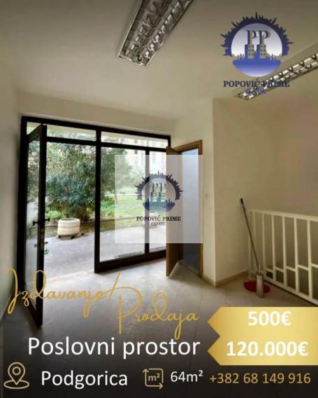 PRODAJA POSLOVNOG PROSTORA | 64m2 | LEPA KATA