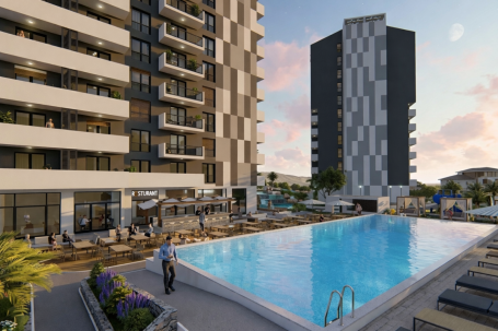 Appartement (73,23 m²) avec terrasse dans la résidence moderne, à Bar.