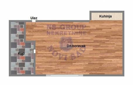 Garsonjera 26m2 Somborska rampa