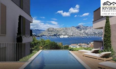 For sale a one-bedroom apartment under construction Dobrota Kotor